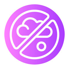 zero emission gradient icon