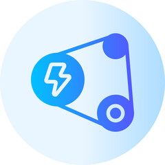 hybrid gradient icon