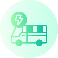 bus gradient icon
