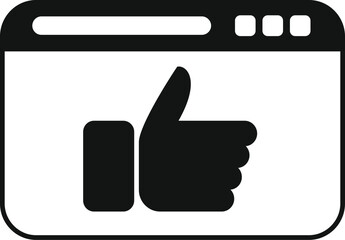 Good seo website icon simple vector. Computer market. Global seo