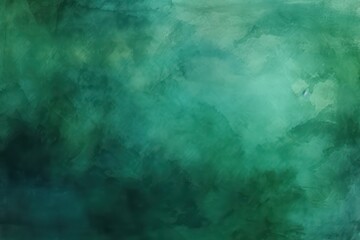Fototapeta na wymiar Abstract watercolor paint background green color grunge texture for background, Generative AI