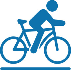 riding bicycle icon, icon, vector illustration