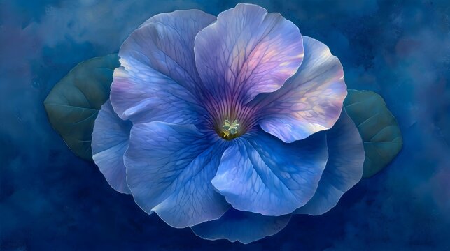 Stunning Blue Flower with Delicate Petals