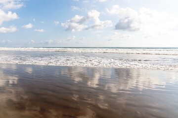beautiful ocean view in Costa Rica daylight bright minimal travel holiday happy beach sea