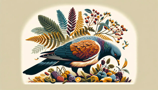 New zealand native pigeon 