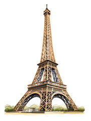 Clip art Illustration of Eiffel Tower 