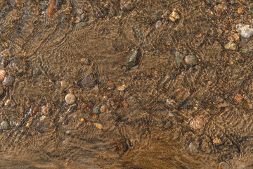 texture of the and pebbles sand on the beach