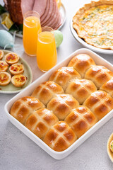 Hot cross buns, recipe for Easter brunch or breakfast
