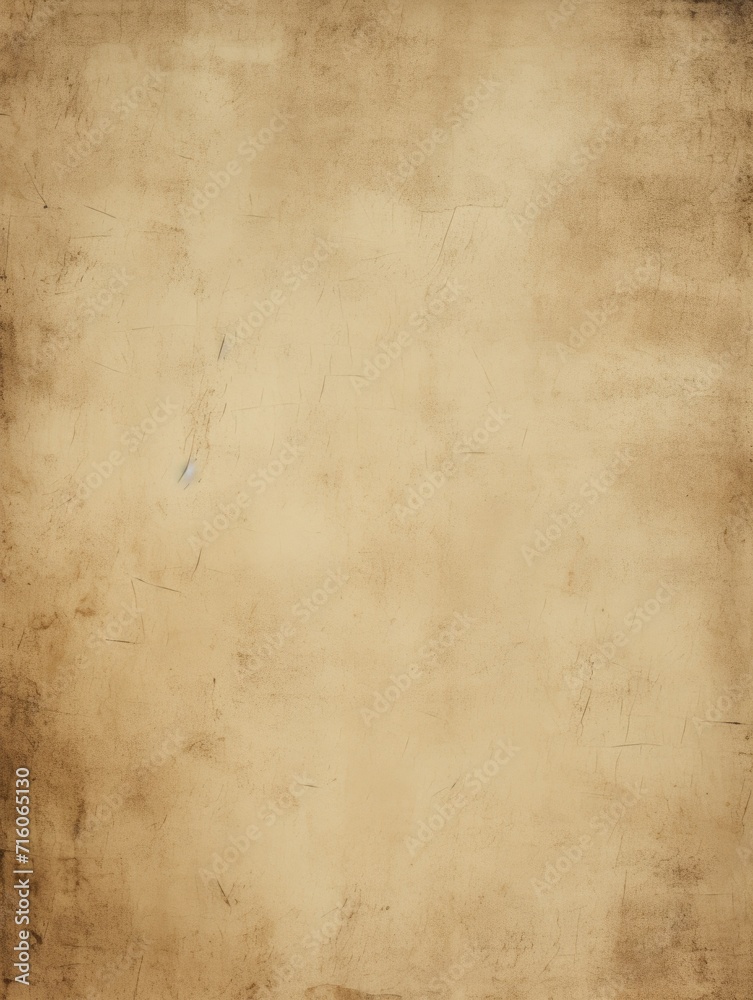 Canvas Prints An old brown paper background with a few scratches. Generative AI.