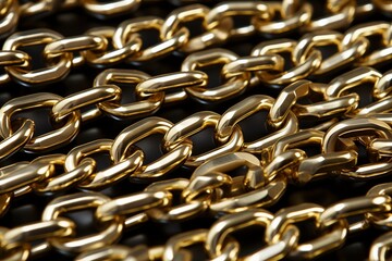 shinny gold metal chains background