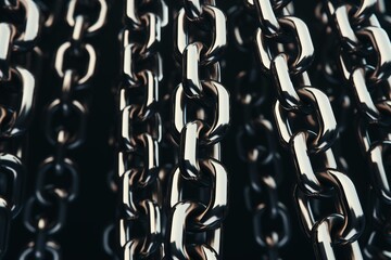 shinny metal chains background