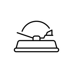 Mouse trap outline icons, minimalist vector illustration ,simple transparent graphic element .Isolated on white background