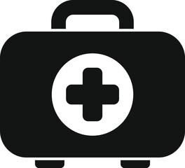 Expedition first aid kit icon simple vector. Nature outdoor. Escapade campsite