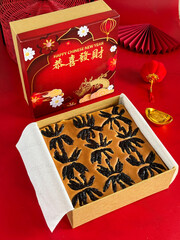 thousand layer cake or lapis legit in chinese new year concept