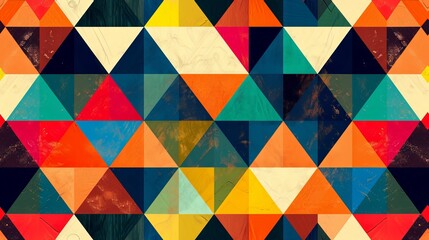 background patterned with triangles