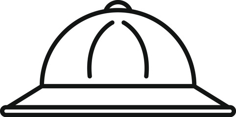 Outdoor nature hat icon outline vector. Remote sea campfire. Outdoor car