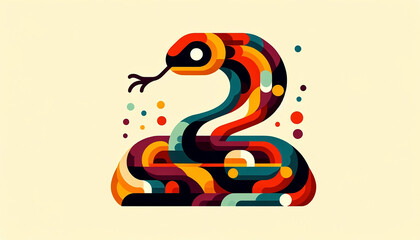 Fototapeta premium snake illustration