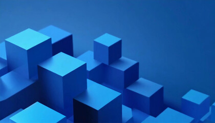 abstract transparancy rounded geometric blocks, 3d render