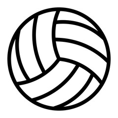 volleyball line icon