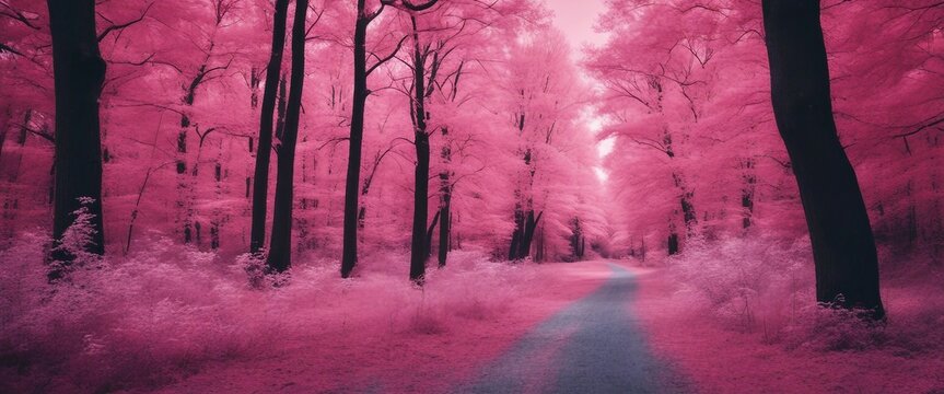  Infrared Surreal Forest, an infrared photography technique transforming a forest scene 