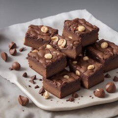 chocolate cake with nuts