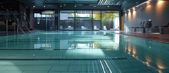 indoor swimming pool, health swimming sports room, private swimming pool