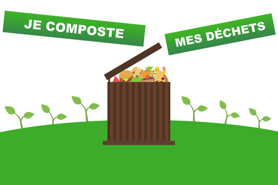 Je composte mes d&eacute;chets.