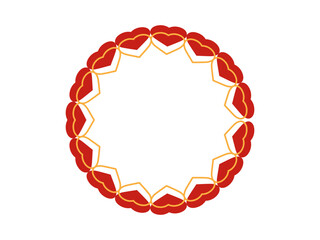 Valentines Day Frame Heart Background
