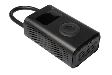 Mini black wireless portable car tire inflator air compressor pump and many types of nozzles...