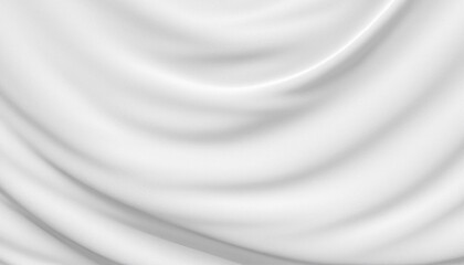 Abstract white fabric texture background, soft wave background. High quality photo