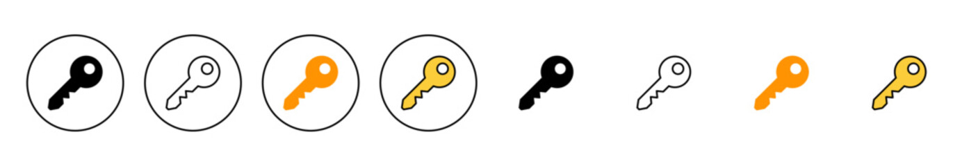 Key icon set vector. Key sign and symbol.