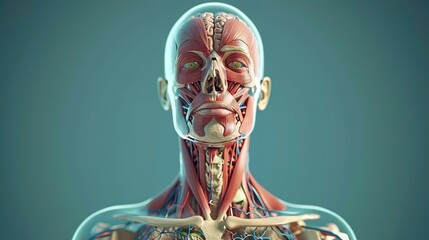 3d rendered illustration of a human anatomy - obrazy, fototapety, plakaty