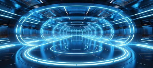 Abstract futuristic background with sci fi external panels and technology concept