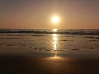 Fototapeta premium sunset on the beach