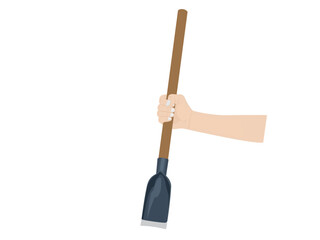 spade on a white background.