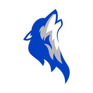 Wolf Head Vector Logo Design Template