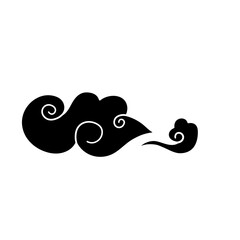 Fototapeta premium Chinese Cloud Silhouette, Chinese New Year