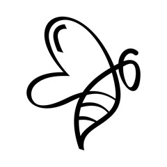 Bee Vector Logo Design Template