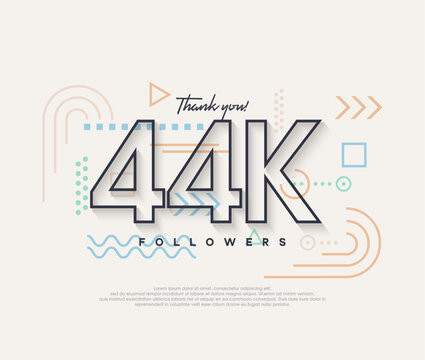 Line design, thank you very much to 44k followers.