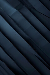 Vertical Modern black blue abstract background. Minimal. Color gradient. Dark. Web banner. Geometric shape. 3d effect. Lines stripes triangles.