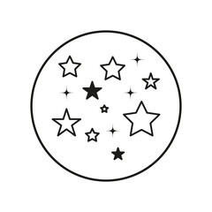 Stars line icon. Vector illustration. EPS 10.