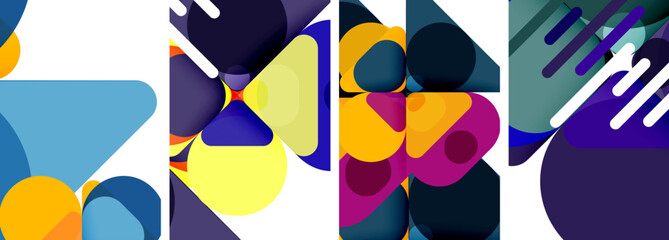 Geometric elements abstract backgrounds for wallpaper, business card, cover, poster, banner, brochure, header, website