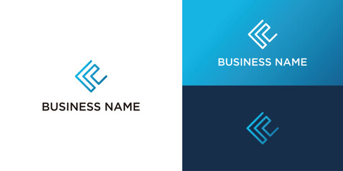 initial letter logo cp, pc, p inside c rounded lowercase black monogram