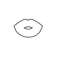 Woman Lips Outline