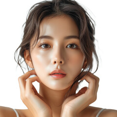 피부 메이크업 피부과 모델