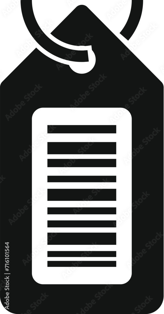 Poster scan bar code tag icon simple vector. check ticket. phone device cellular