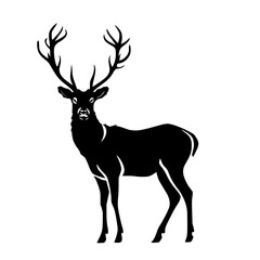 Head Horned Deer Vector SVG Design Lasercut
