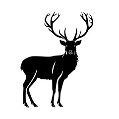Head Horned Deer Vector SVG Design Lasercut