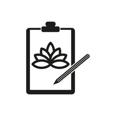 Art therapy line icon. Vector illustration. EPS 10.