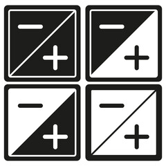 Zoom tool glyph icon. Vector illustration. EPS 10.